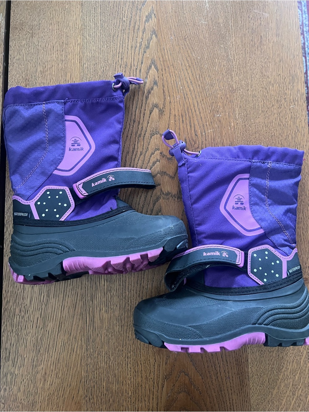 Kamik Kids Purple Waterproof Snow Boots